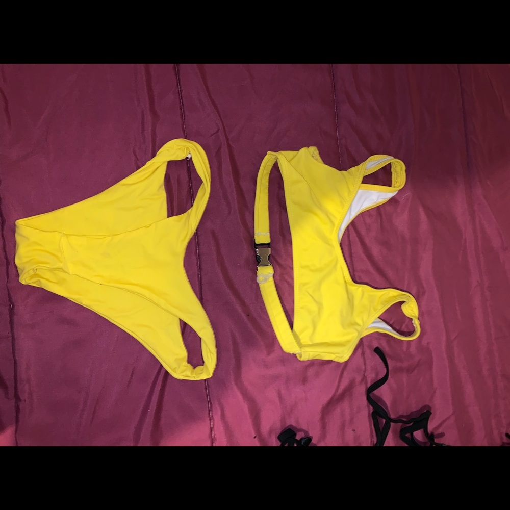 Yellow bikini